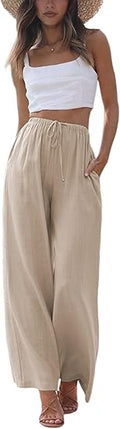 Luxury Relaxed Fit Wide Leg Summer Trousers