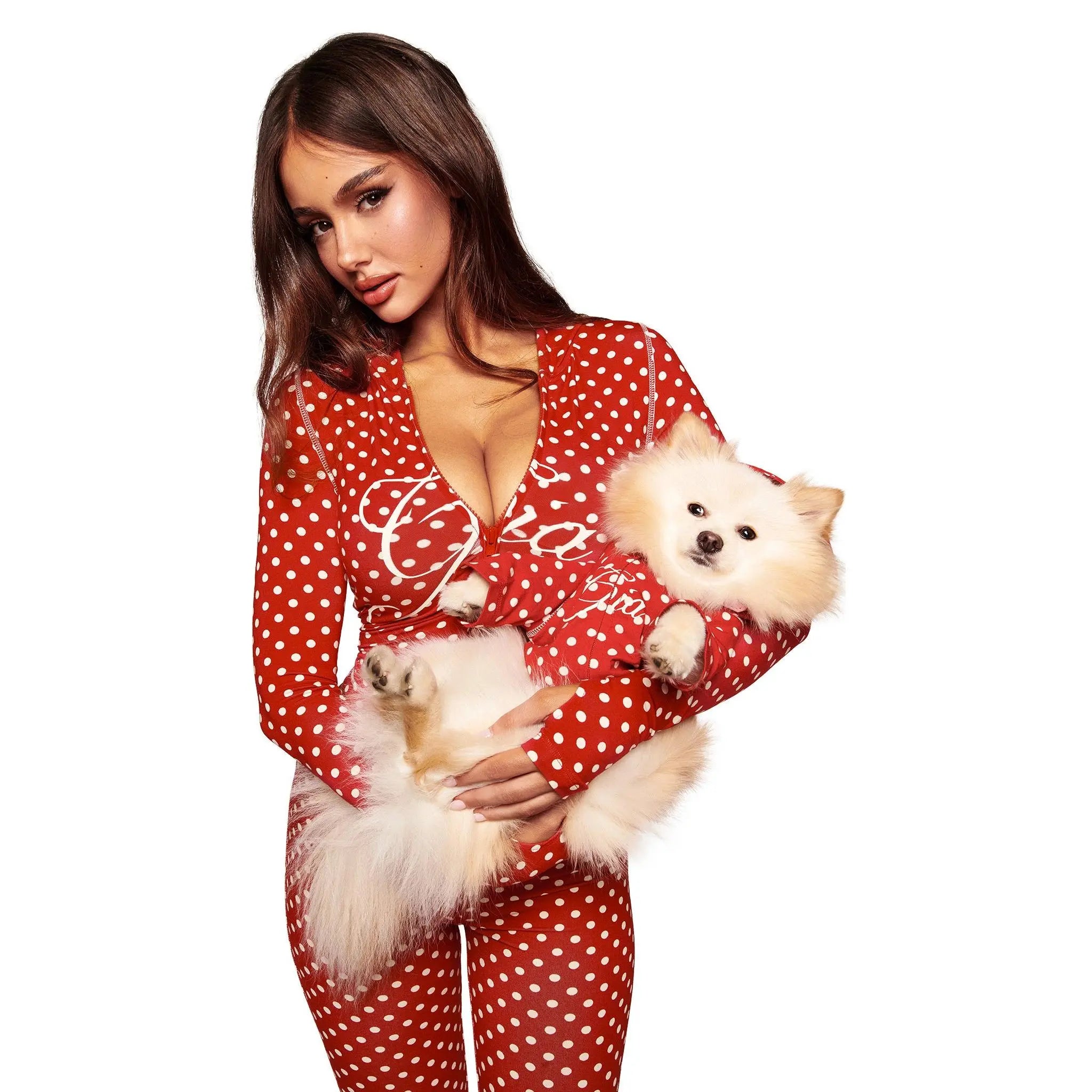Statement Cherry Polka Slim-Fit
