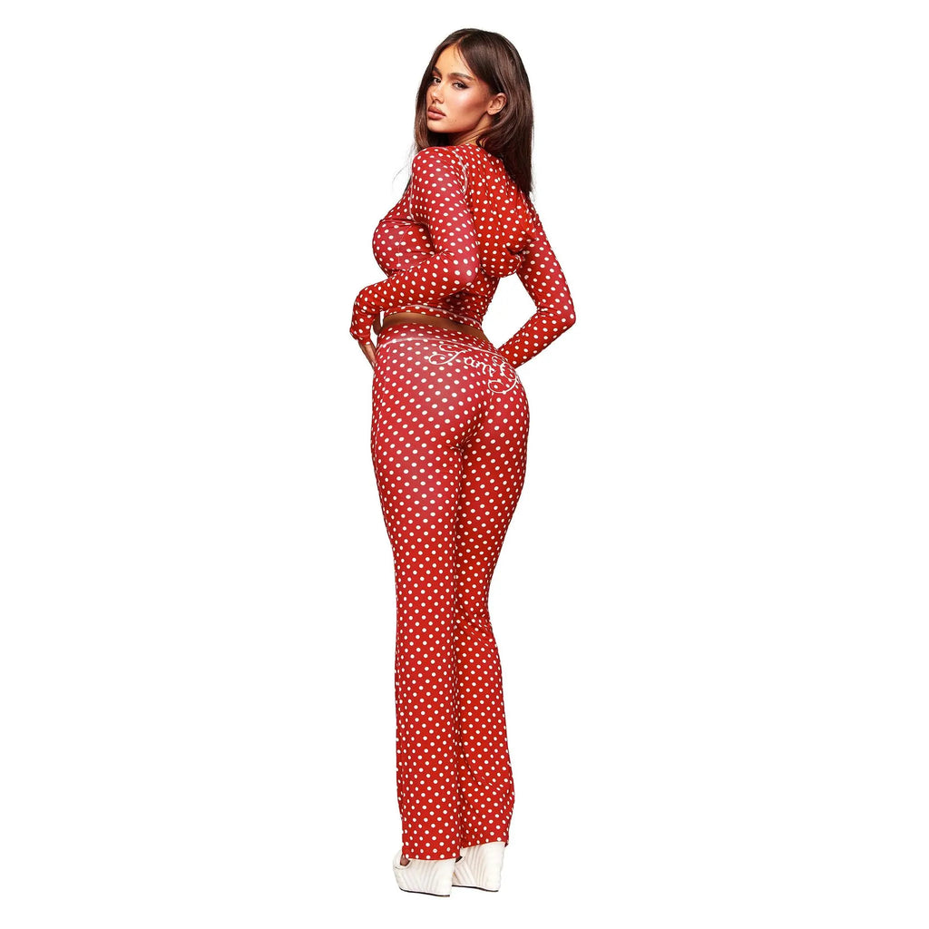 Statement Cherry Polka Slim-Fit