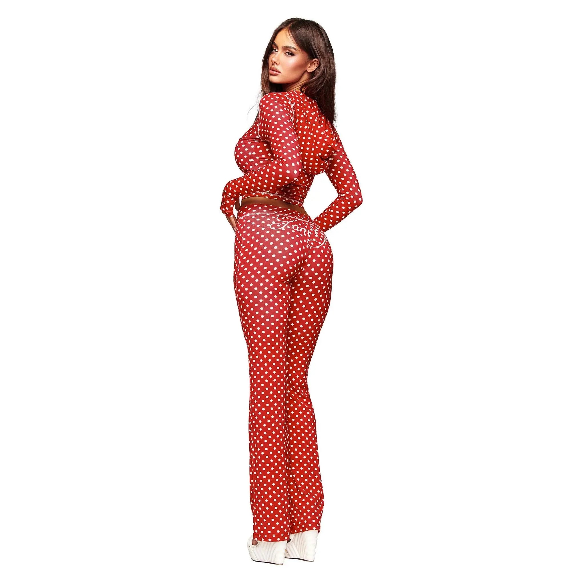 Statement Cherry Polka Slim-Fit