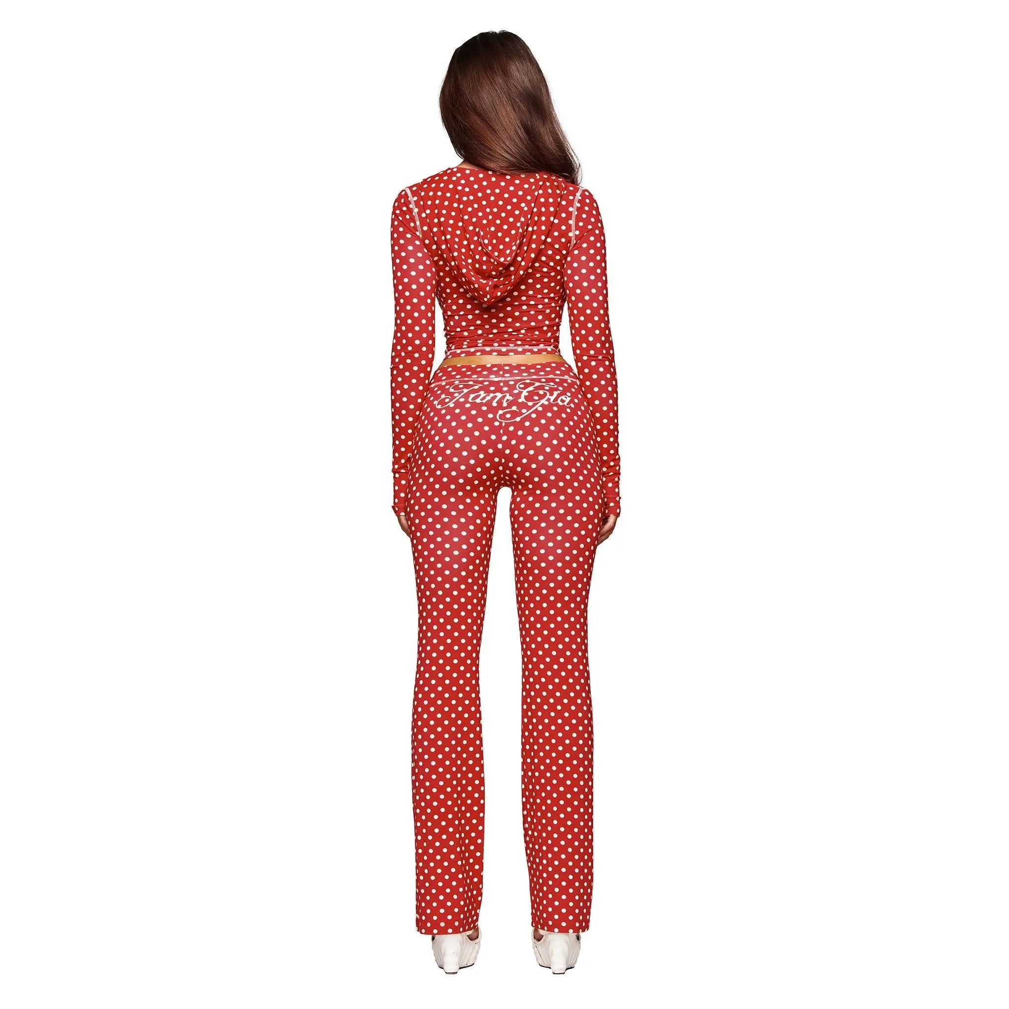 Statement Cherry Polka Slim-Fit